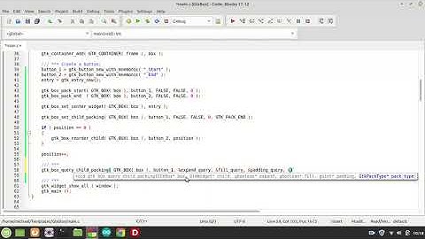 GTK   GtkBox   Tutorial 03