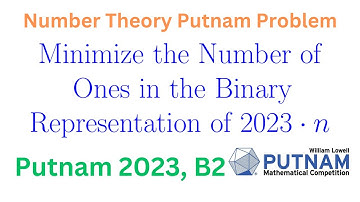 Putnam 2023, B2; A Neat Number Theory Problem from the 2023 Putnam Math Competition.