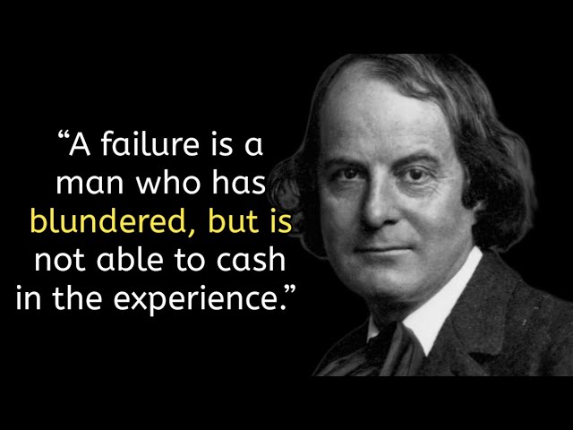 Elbert Hubbard Quote: “A failure is a man who has blundered, but is not  able to