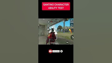 NEW SANTINO CHARACTER ABILITY| NEW CHARACTER ABILITY TEST IN FREE FIRE🔥|BYE BYE WUKONG & K #shorts