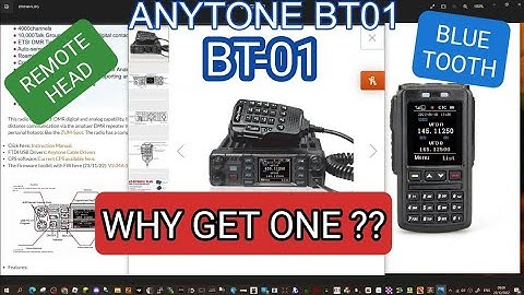 ANYTONE BT-01 Blue Tooth Mic - WHY GET ONE ??