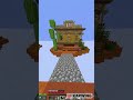 Trap with flower pots on skywars in Minecraft #minecraft