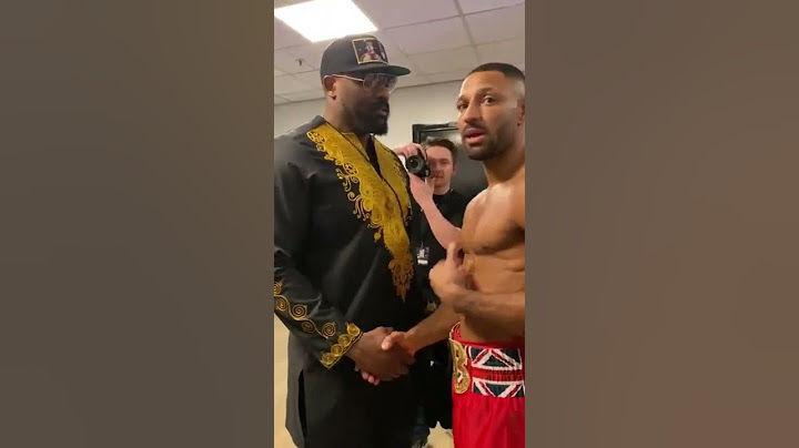KELL BROOK EMOTIONAL WITH DEREK chisora!