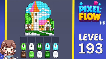 Pixel Flow Level 193 Solution Walkthrough