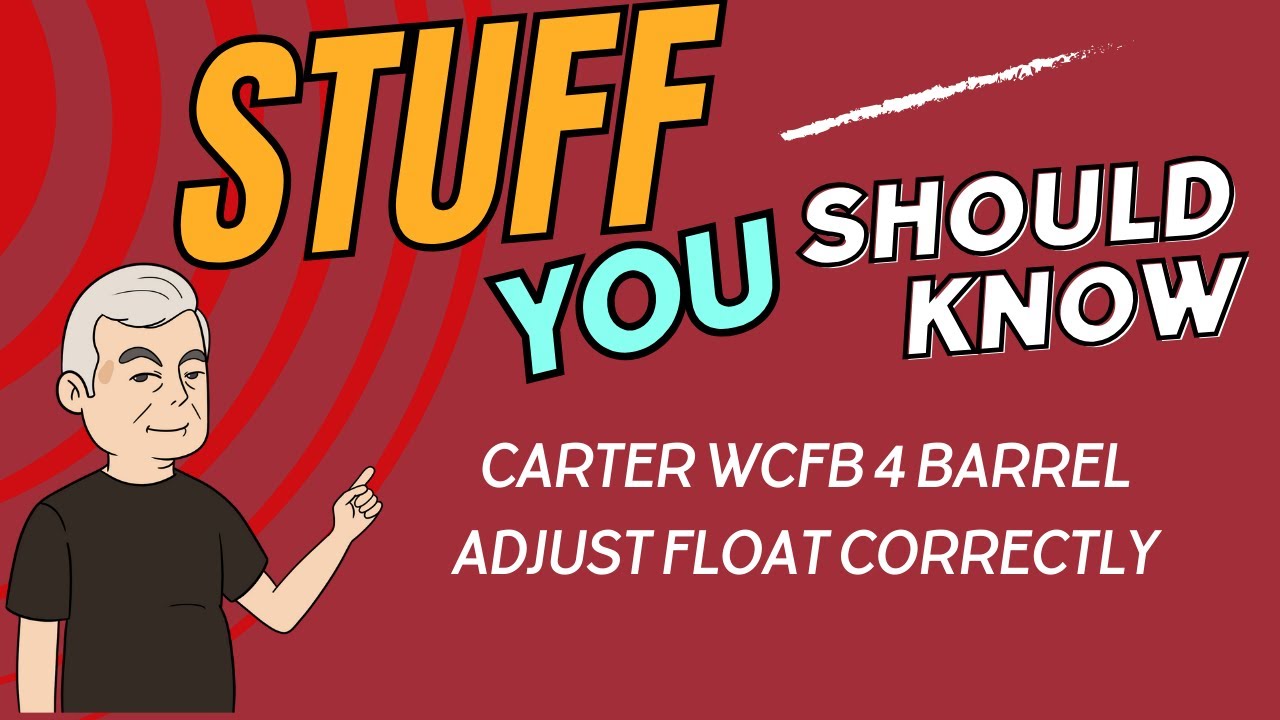 Carter WCFB 4 Barrel Adjust Float - YouTube