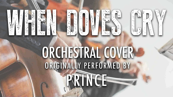 When Doves Cry Orchestral version - Orchestral performance video thumbnail