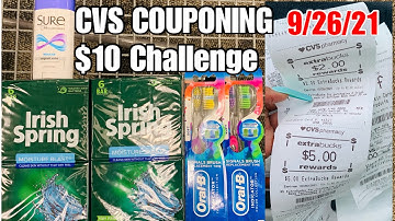 CVS COUPONING $10 Challenge EASY FOR BEGINNERS ~ September 26, 2021
