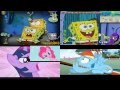 Youtube Thumbnail Spongebob VS My Little Pony has a Sparta Quadparison