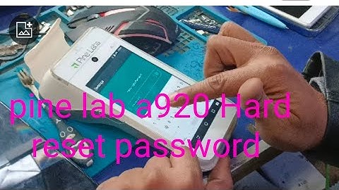 swipe mechine A920 change password 🔓🔑
