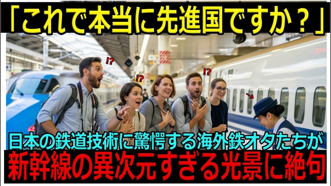 【海外の反応】「これで本当に先進国ですか？」傲慢なドイツ鉄オタが新幹線に乗った結果、顔面蒼白になった理由