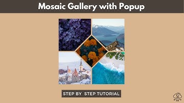 Mosaic Gallery with Popup in WordPress using CSS and JS | WordPress Tips and Tricks