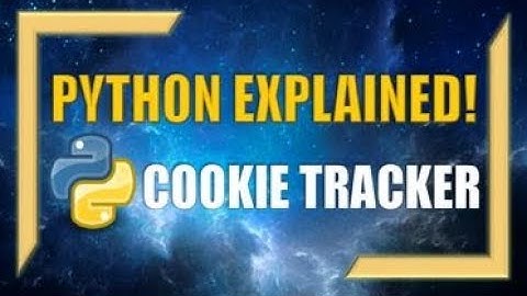 Python: How to Build a Cookie Tracker!