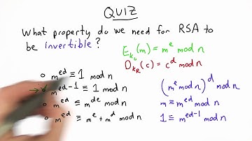 Correctness Of Rsa Solution - Applied Cryptography