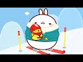 Molang | Skiing | Season 1| Cartoons For Kids | Cartoon Crush