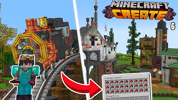 I Built a REDSTONE FACTORY in Minecraft Create