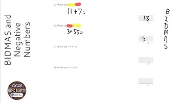Negative Numbers: BIDMAS and Simple Negatives (Grade 1) - OnMaths GCSE Maths Revision