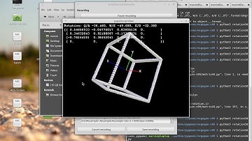 Pygame 3D rendering and matrix rotation demo (No OpenGL)