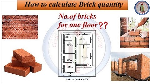 How to calculate No.of bricks for wall | Brick quantity estimation | No.of bricks in 30