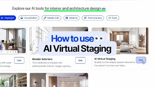 Spacely AI's AI Virtual Staging: Turn empty rooms into furnished spaces using AI.