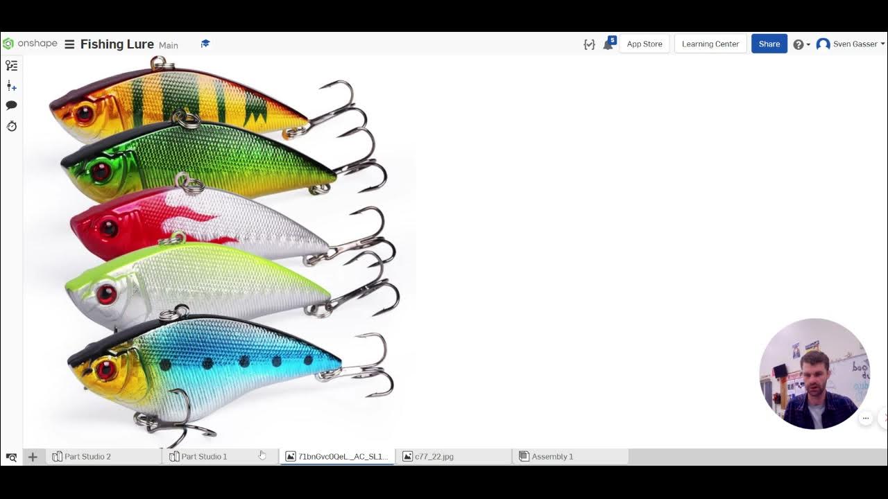 Fishing Lure Design - 3D Print - OnShape 