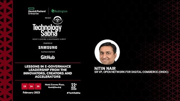 Nitin Nair, Sr VP, Open Network for Digital Commerce (ONDC) | TechSabha Kochi | 25th Feb 2023