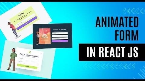 Animated Contact Form In React JS | Explained in Hindi/Urdu | Visme Form | Sign In Form