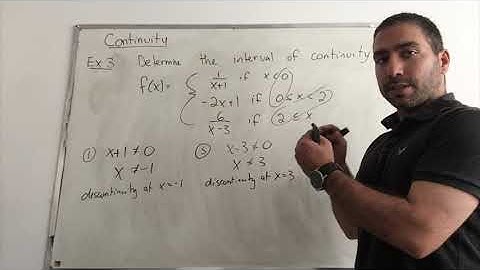 Continuity and Discontinuity Examples