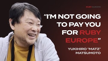 "Spontaneous motivation is the key to the Community" – Interview with Matz at RubyConf Chicago