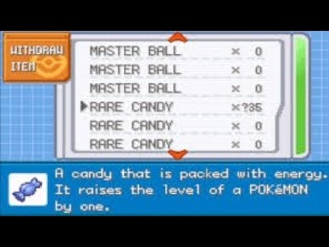 pokemon dark workship rare candy cheat code