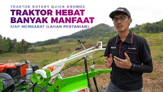 TRAKTOR DENGAN TEMPAT DUDUK. NYAMAN. ROTARY QUICK KRONOS MULTIFUNGSI