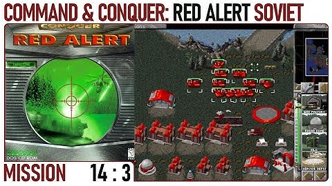 Command & Conquer Red Alert No Commentary Soviet Mission 14 (part 3) (PC 1996) 4K60FPS
