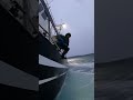 Morning routine #ocean #ship #storm #waves #northsea