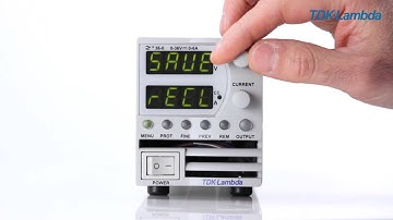 How to perform a factory reset for TDK-Lambda Z+ power supply