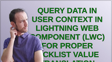 Salesforce: Query data in user context in Lightning Web Component (LWC) for proper picklist value...