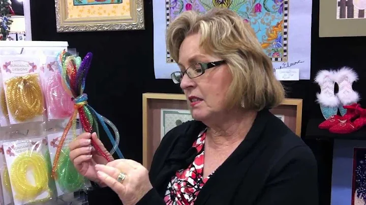 Needlepoint Teacher Barbara Elmore and Sparkles Em...