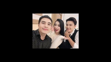 Quỳnh Trang, Dương Đình Trí và Dương Hiếu Nghĩa tại đám cưới Tuyết Nhung