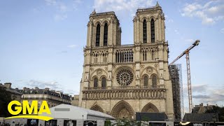 American carpenters help rebuild Notre Dame Cathedral | GMA screenshot 2