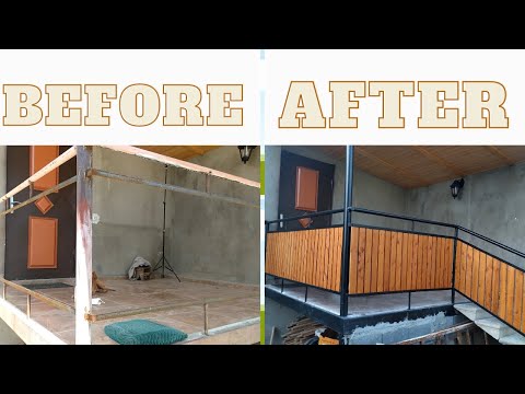 შეტენილი საქმე N1 ხის მოაჯირის დასრულება