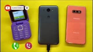 i16 Pro Calling Huawei Y3 2017+Samsung Galaxy S10e Incoming Call Outgoing Call