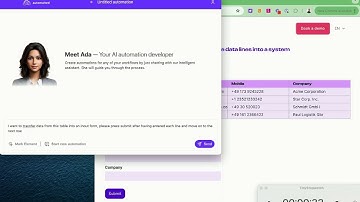 [DEMO] AI Automation Developer "Ada" - Voice Recording vs Text Chat
