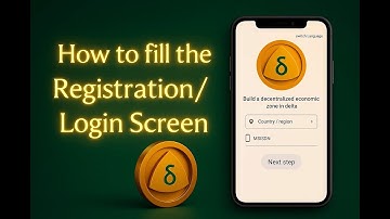 Delta Kim: How to Fill the Registration/Login Screen