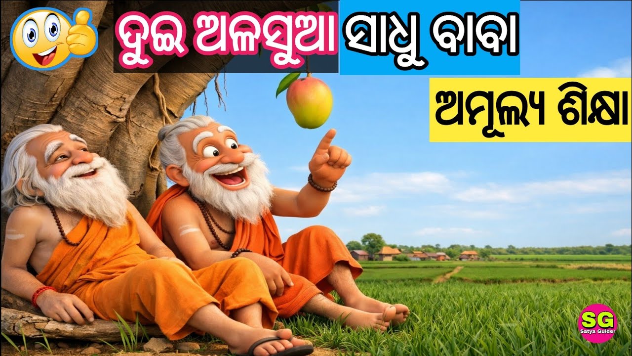 ଦୁଇ ଅଳସୁଆ ସାଧୁ ବାବା | Two Lazy Saints | Dui Alasua Sadhu Baba |Odia Kahani|Odia Story| Janiba Katha