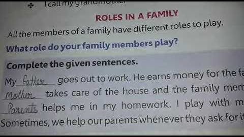 CBSE/NCERT EVS CHAPTER 2 CLASS 1  PART 2(MY FAMILY) BY MY DESK