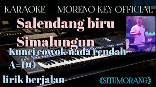 karaoke salendang biru simalungun kunci cowok nada rendah