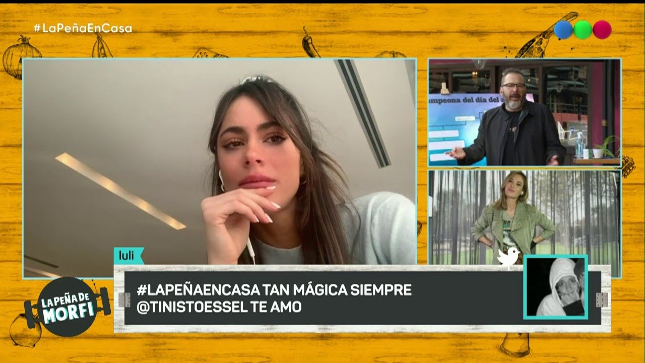 Tini se emocionó en vivo - La Peña En Casa