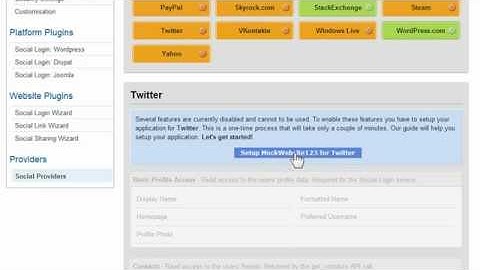 How to Create a new Twitter App for OneAll.com Sites?