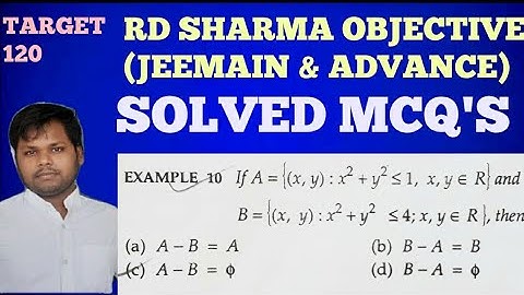 #sets#jeemain#math#important|SETS RD SHARMA OBJECTIVE(JEEMAIN&ADV) solution|solved mcq