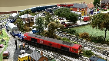 Top and Tail High Risk Class 66 Nuclear Train with barrier coaches : 4K Widescreen