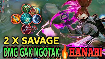 23 Kills + 2X SAVAGE !! Hanabi Powerful Gold Laner!! - Build Top 1 Global Hanabi ~ MLBB