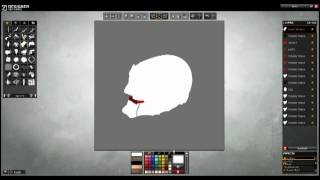 APB symbol editor: drawing Saw mask